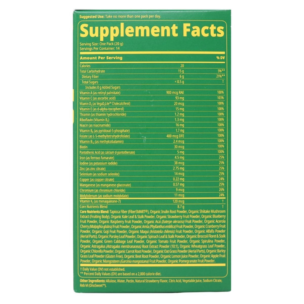 grüns ingredient list
